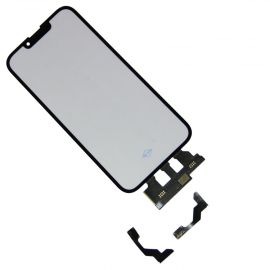 Стекло для Apple iPhone 13 в сборе с тачскрином и OCA пленкой <черный>